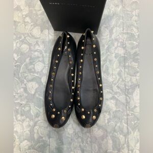 Marc Jacobs Studded Black Flats